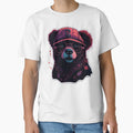 Fur Vector Bear T-Shirt - Minimalist Print Men Women - T-Shirt, Sweatshirt, Hoodie