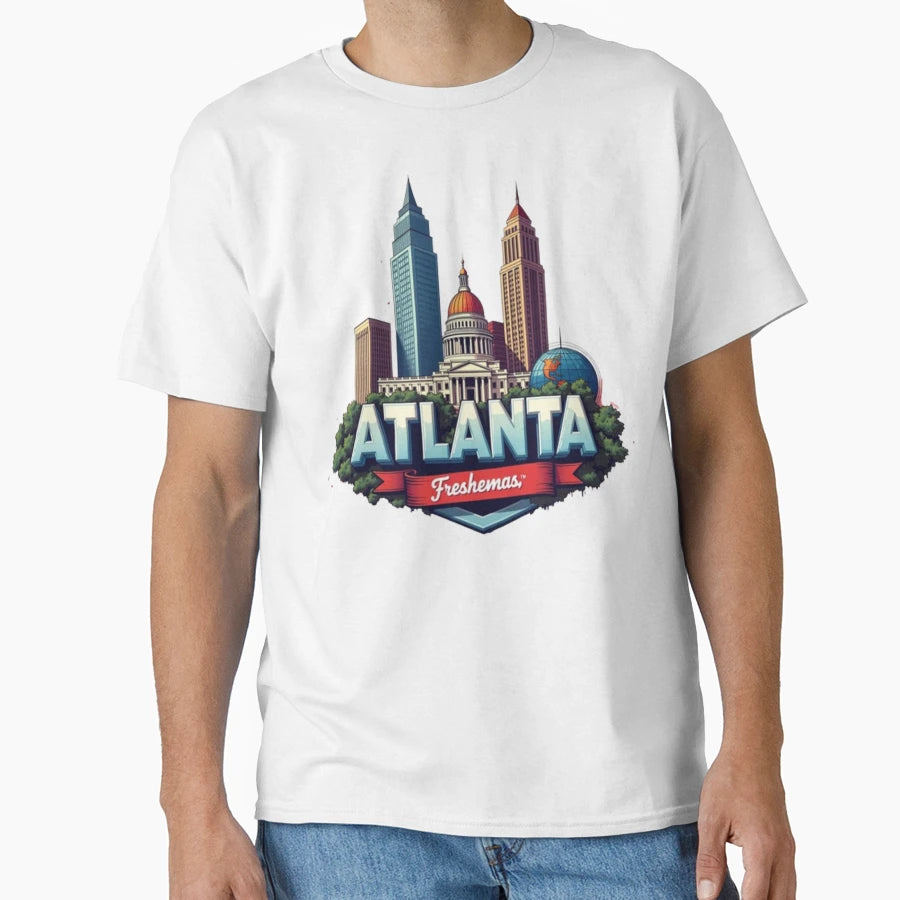 Atlanta Georgia T-Shirt - Minimalist Print for Adults - T-Shirt, Sweatshirt, Hoodie
