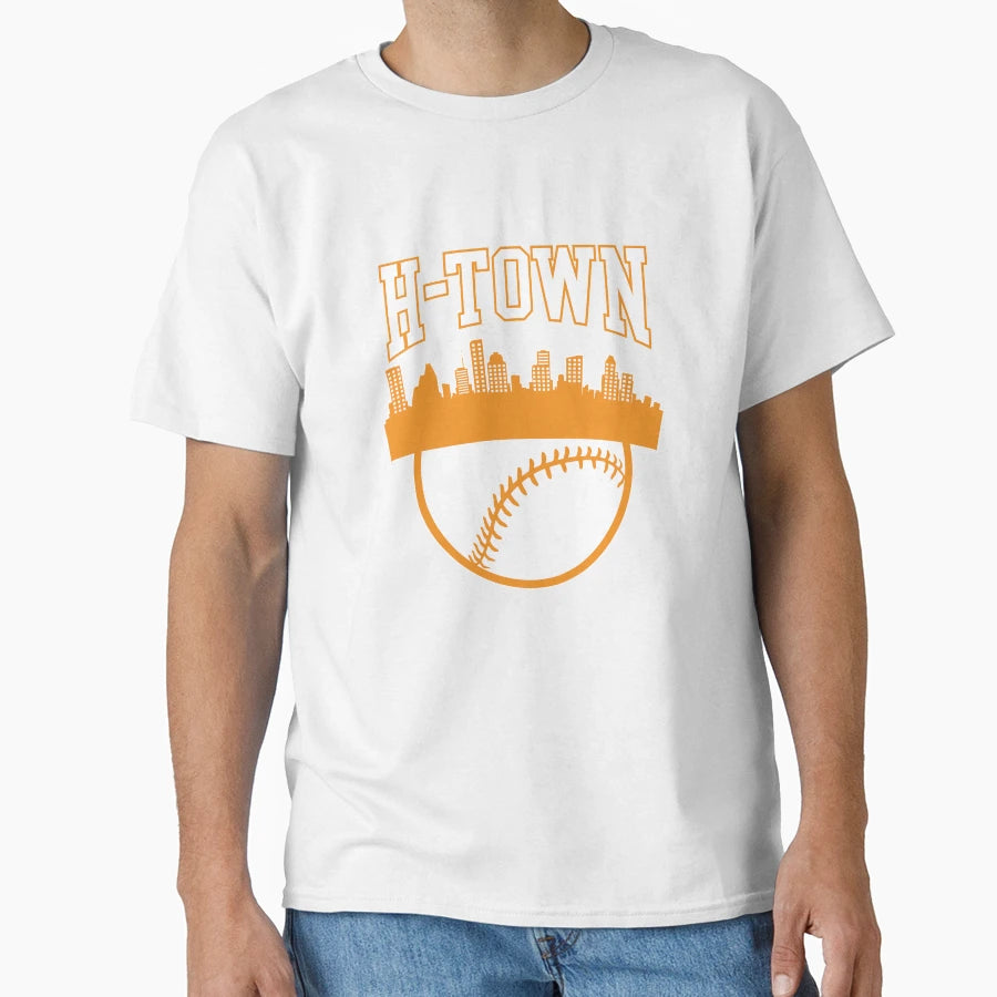 Houston Baseball Minimalist H Town City T-Shirt - Streetwear Style Unisex - T-Shirt, Sweatshirt, Hoodie
