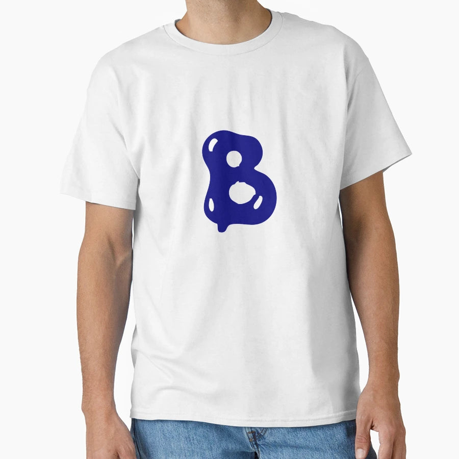 Glossy Dark Blue Liquid Alphabet Z T-Shirt - Novelty Apparel for Adults - T-Shirt, Sweatshirt, Hoodie