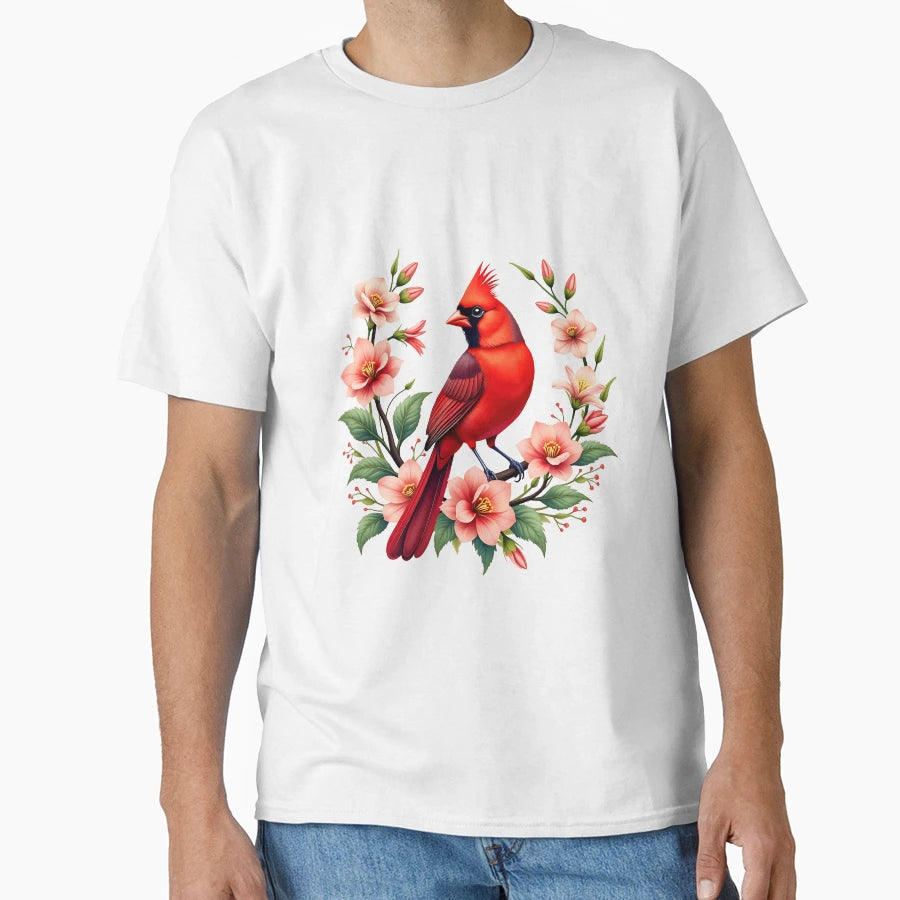 Cardinal Bloom T-Shirt - Novelty Apparel for Adults - T-Shirt, Sweatshirt, Hoodie