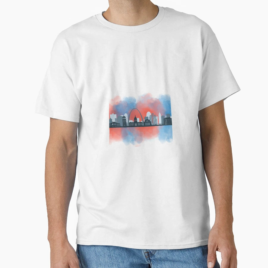 Stl Cityscape T-Shirt - Novelty Apparel for Adults - T-Shirt, Sweatshirt, Hoodie