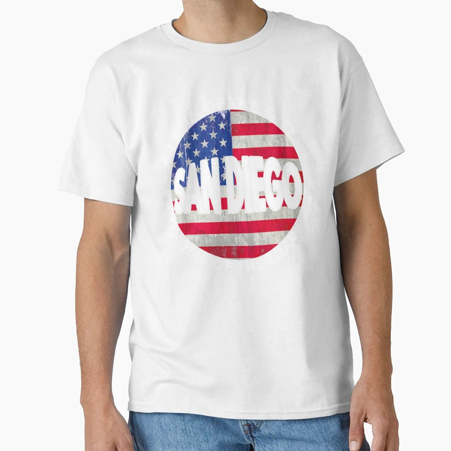 San Diego Stars And Stripes T-Shirt - Aesthetic Graphic for Adults - T-Shirt, Sweatshirt, Hoodie