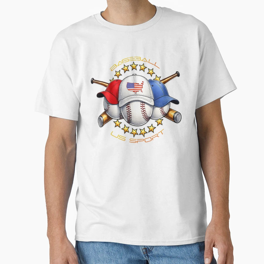 Baseball Us Sport T-Shirt - Aesthetic Graphic Men Women - T-Shirt, Sweatshirt, Hoodie