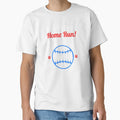 Baseball Atlanta And Cat Lover Home Run T-Shirt - Trendy Graphic Unisex - T-Shirt, Sweatshirt, Hoodie