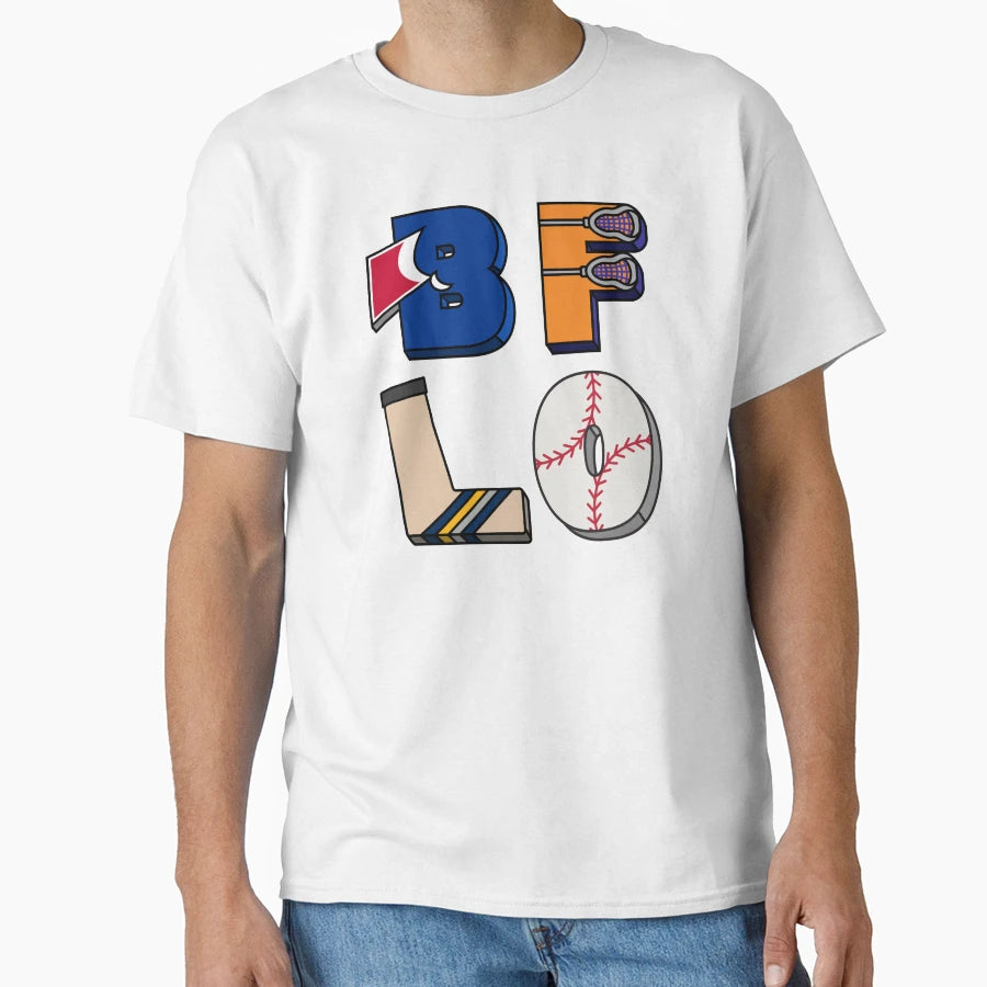 Bflo Buffalo Ny Sports Fans T-Shirt - Casual Everyday Wear Unisex - T-Shirt, Sweatshirt, Hoodie