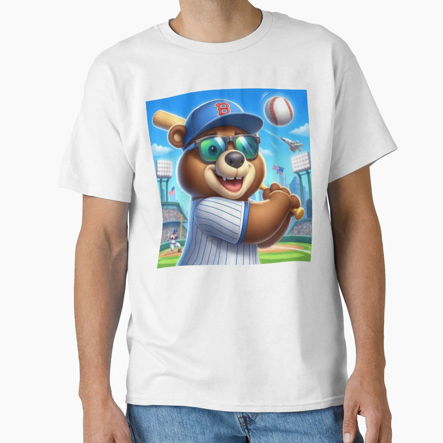 Baseball Bear T-Shirt - Casual Everyday Wear for Adults - T-Shirt, Sweatshirt, Hoodie