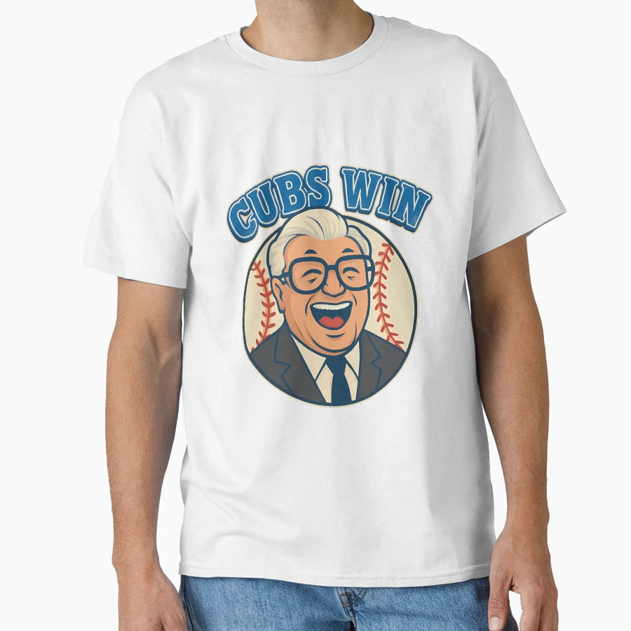 Cubs Win Baseball Fan Art T-Shirt - Casual Everyday Wear Unisex - T-Shirt, Sweatshirt, Hoodie