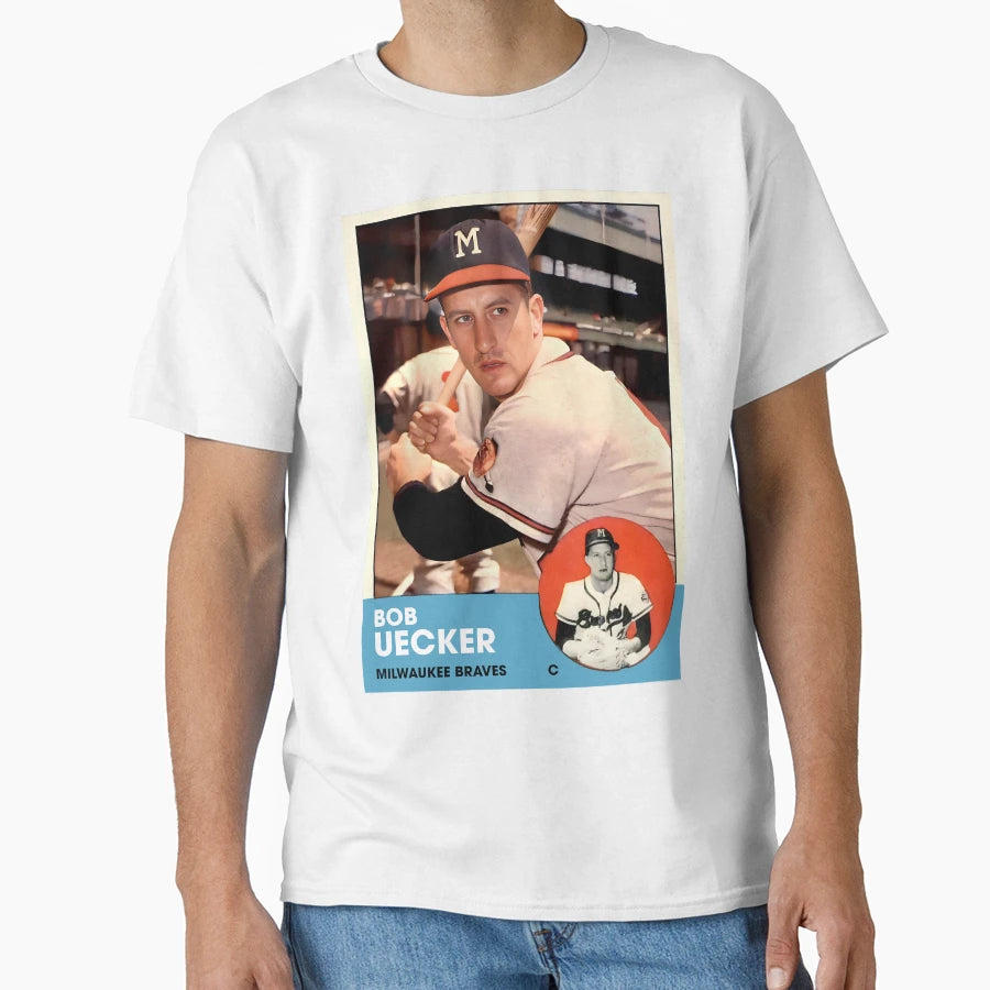 Bob Uecker Milwaukee Baseball Card T-Shirt - Casual Everyday Wear Unisex - T-Shirt, Sweatshirt, Hoodie