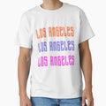 Los Angeles Usa City Colorful Art T-Shirt - Graphic Print Unisex - T-Shirt, Sweatshirt, Hoodie