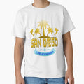 San Diego California Gold Logo T-Shirt - Aesthetic Graphic Unisex - T-Shirt, Sweatshirt, Hoodie