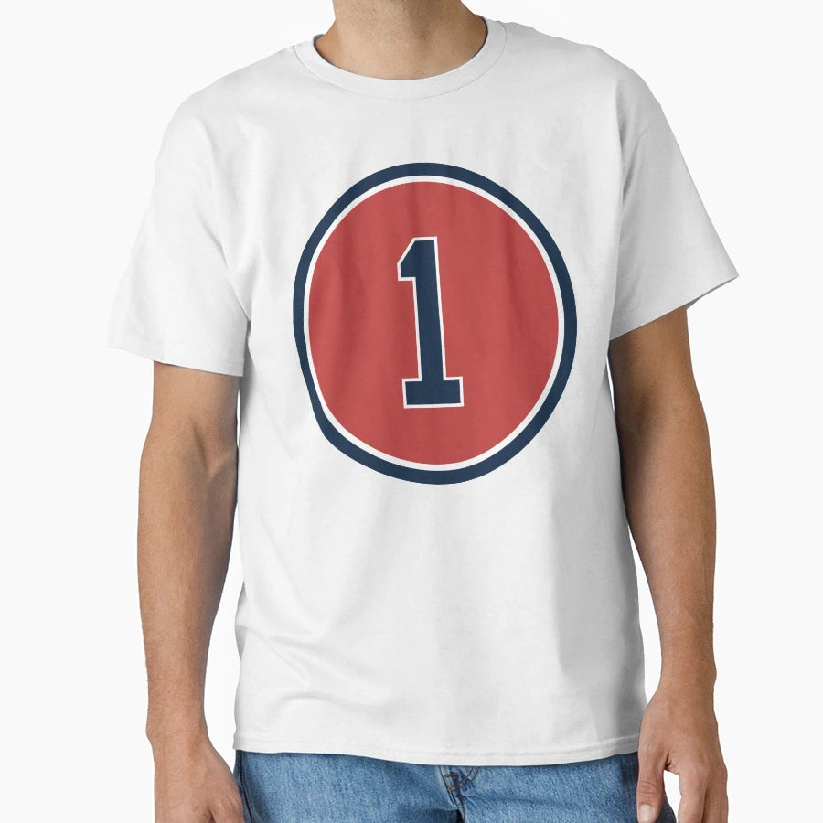 Bobby Doerr 1 Jersey Number T-Shirt - Novelty Apparel Unisex - T-Shirt, Sweatshirt, Hoodie
