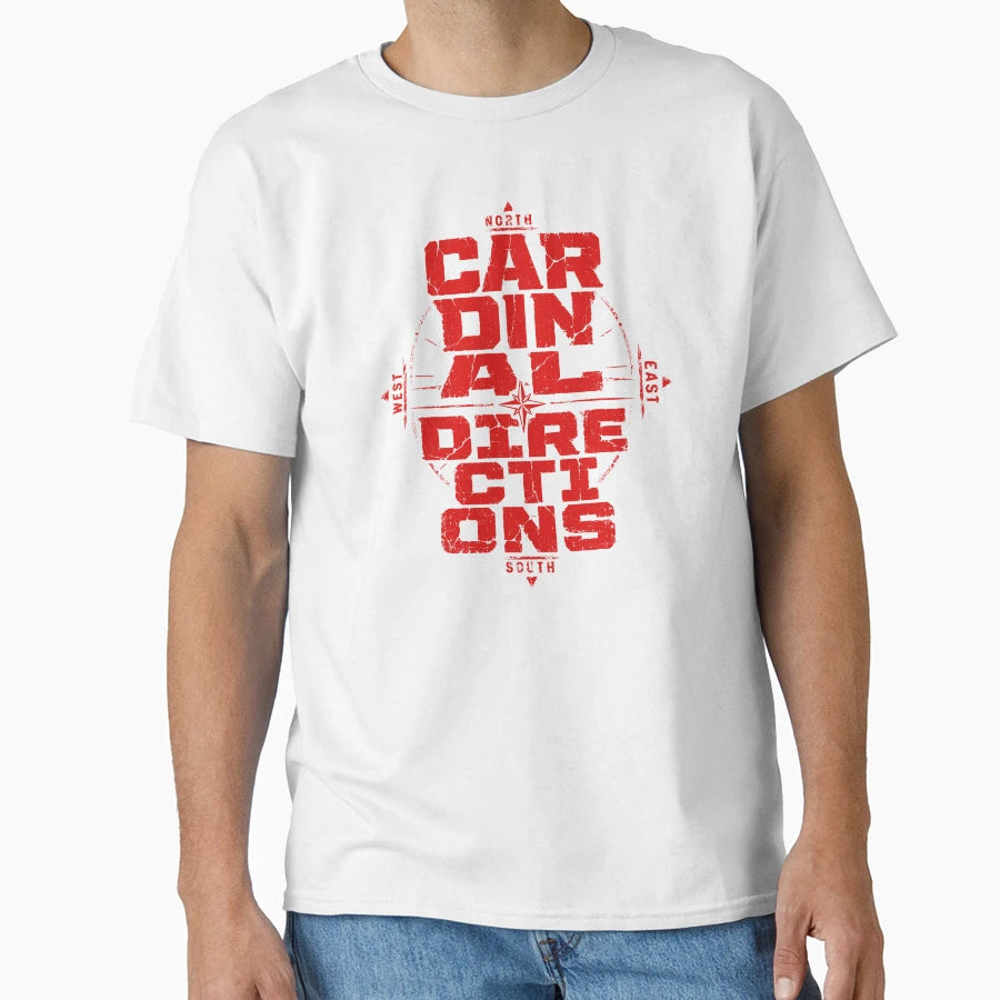 Cardinal Directions Compass T-Shirt - Casual Everyday Wear Unisex - T-Shirt, Sweatshirt, Hoodie