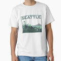 Seattle Travel T-Shirt - Custom Art Print for Adults - T-Shirt, Sweatshirt, Hoodie