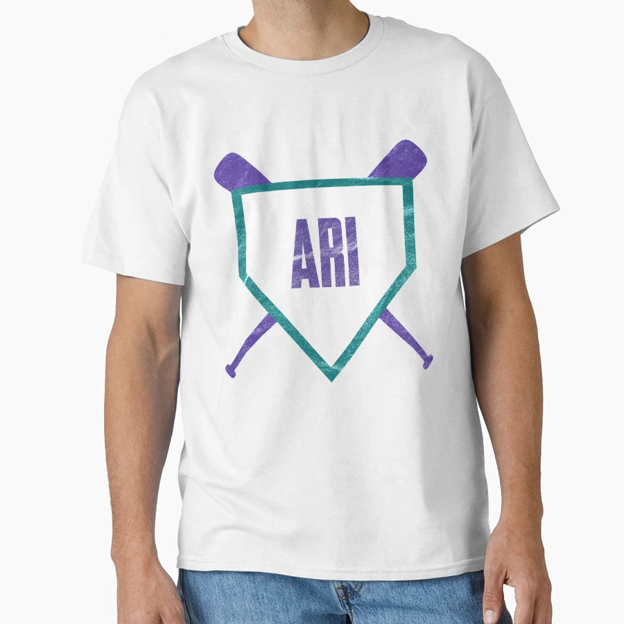 Arizona Abbreviation Baseball Home T-Shirt - Minimalist Print for Adults - T-Shirt, Sweatshirt, Hoodie