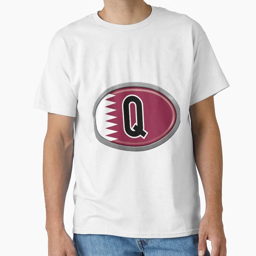 Qatar International Vehicle Code Metal T-Shirt - Unique Graphic Unisex - T-Shirt, Sweatshirt, Hoodie
