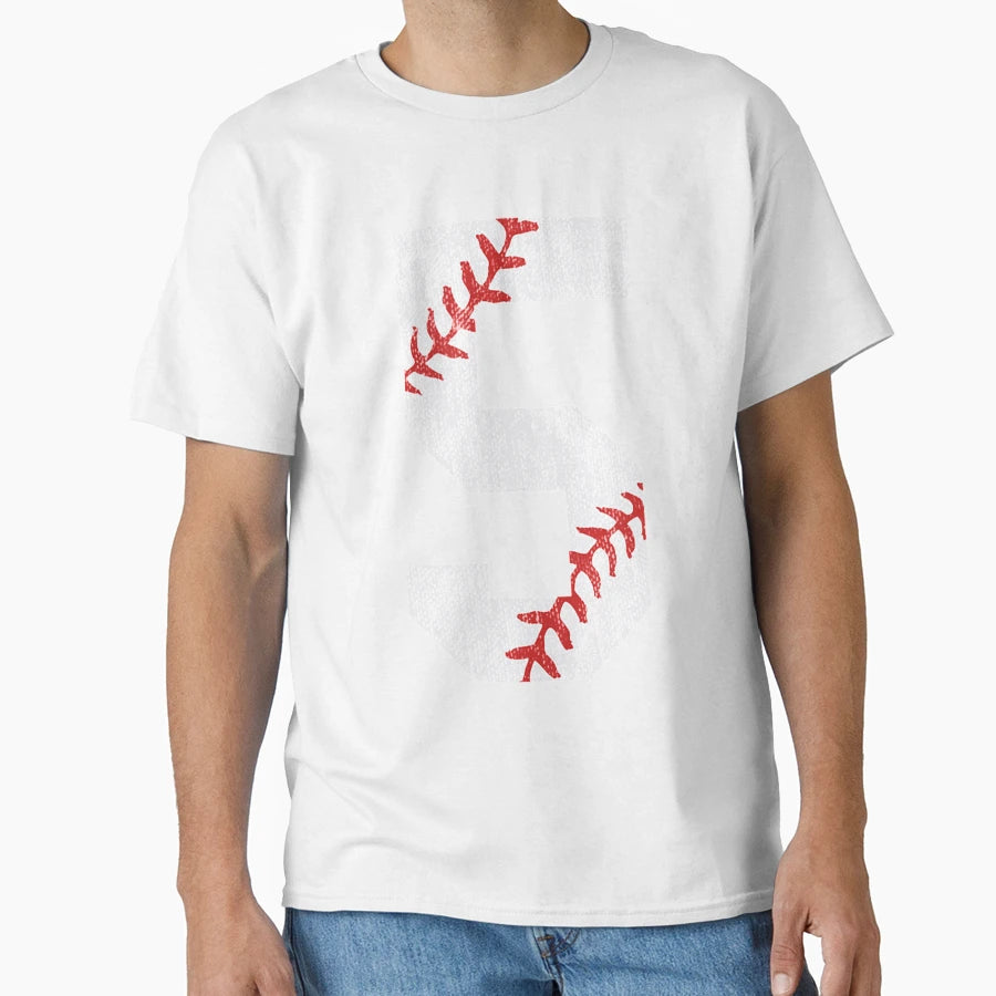 Number 5 5Th Birthday Baseball Lover 5 T-Shirt - Graphic Print for Adults - T-Shirt, Sweatshirt, Hoodie