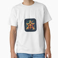 Golden Cosmic Star Emblem T-Shirt - Fun Novelty Design for Adults - T-Shirt, Sweatshirt, Hoodie