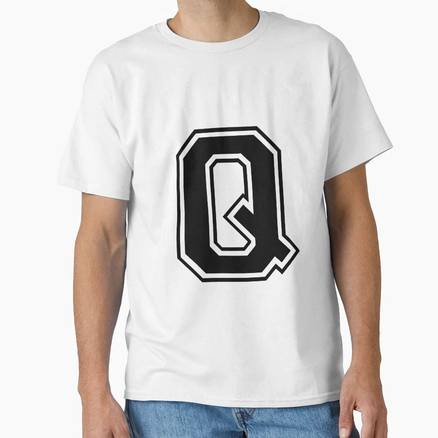 Letter Q T-Shirt - Aesthetic Graphic Unisex - T-Shirt, Sweatshirt, Hoodie