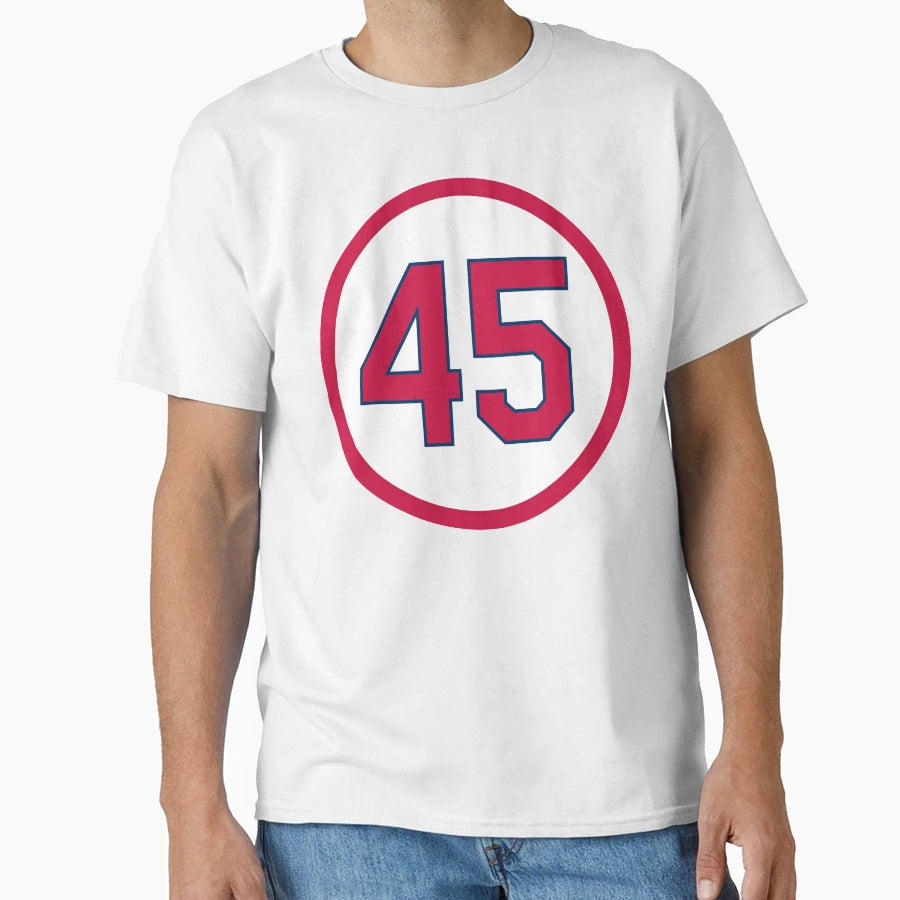 Bob Gibson 45 Jersey Number T-Shirt - Custom Art Print for Adults - T-Shirt, Sweatshirt, Hoodie