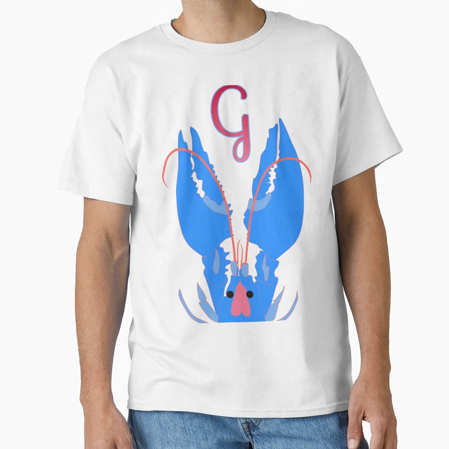 Blue Lobster Personalized Letter G T-Shirt - Novelty Apparel Unisex - T-Shirt, Sweatshirt, Hoodie