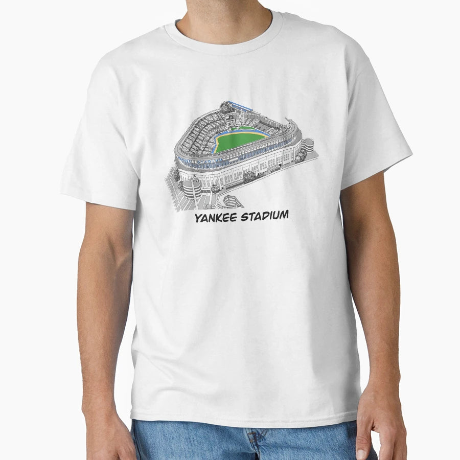 Drawing Sketching Yankee Stadium T-Shirt - Novelty Apparel for Adults - T-Shirt, Sweatshirt, Hoodie