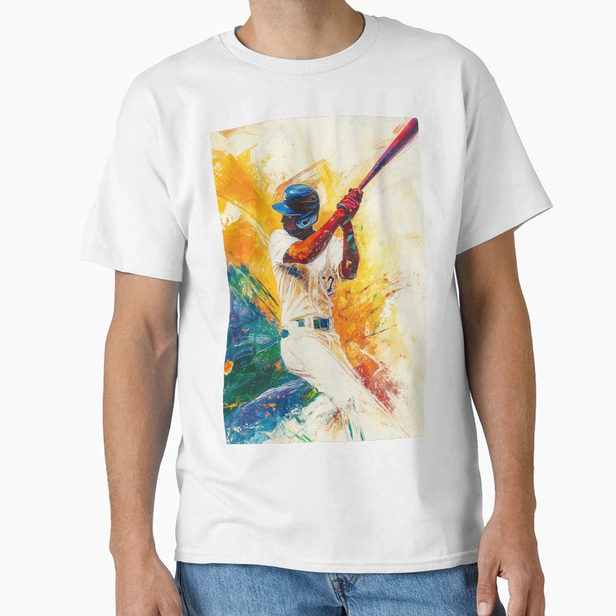 Abstract Depiction Baseball Player T-Shirt - Casual Everyday Wear Unisex - T-Shirt, Sweatshirt, Hoodie
