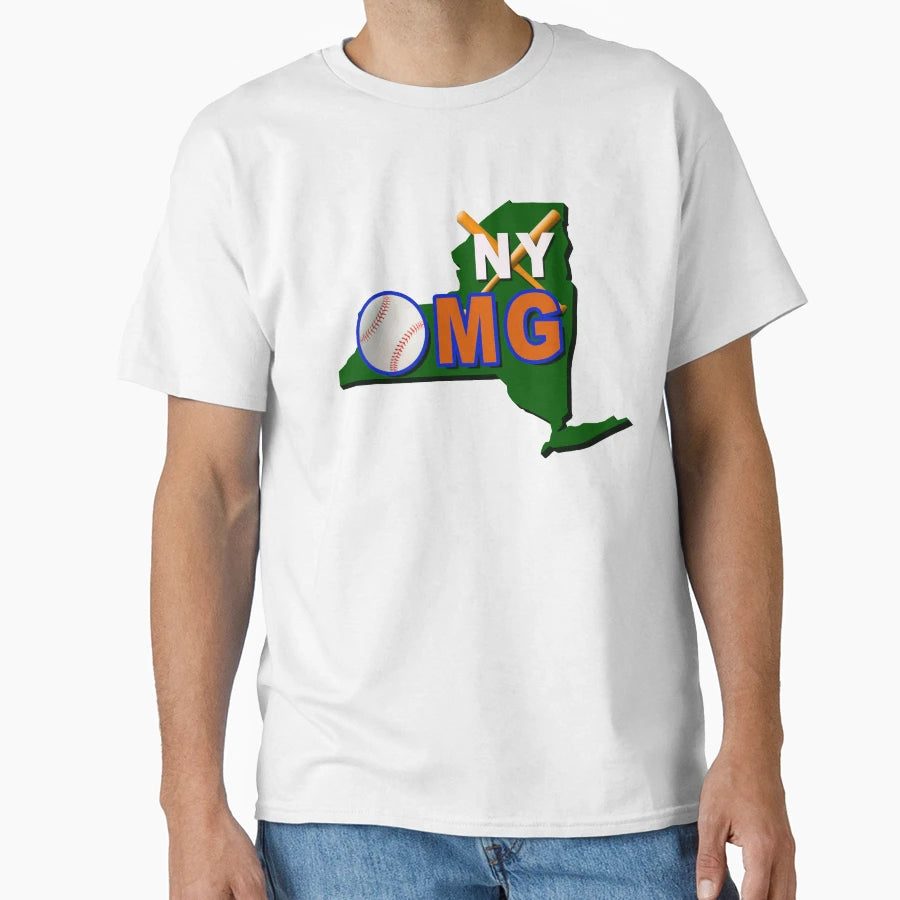 Ny Omg 2Bat Baseball T-Shirt - Casual Everyday Wear for Adults - T-Shirt, Sweatshirt, Hoodie
