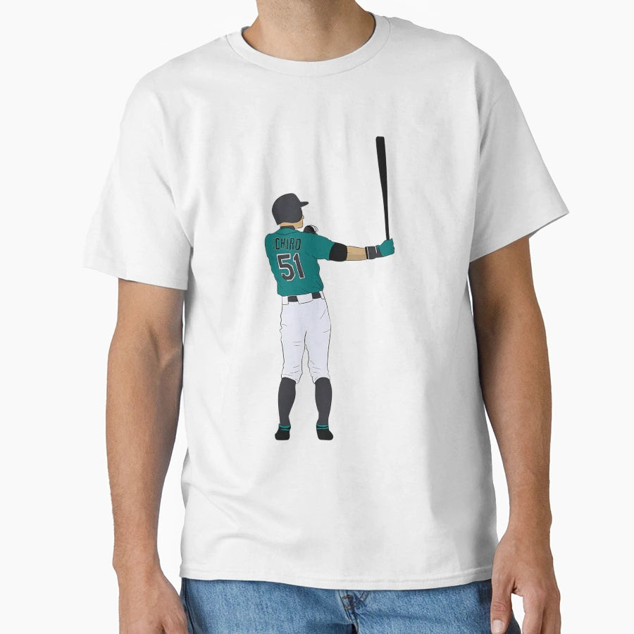 Ichiro Suzuki T-Shirt - Novelty Apparel for Adults - T-Shirt, Sweatshirt, Hoodie