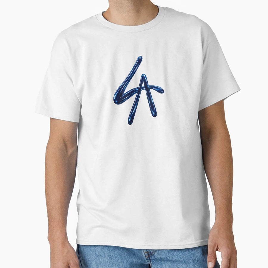 Los Angeles Chrome Blue T-Shirt - Novelty Apparel for Adults - T-Shirt, Sweatshirt, Hoodie