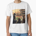 Three Brother Cats Are Watching T-Shirt - Streetwear Style Men Women - T-Shirt, Sweatshirt, Hoodie