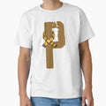 P Letter Magic School Team Badger T-Shirt - Fun Novelty Design for Adults - T-Shirt, Sweatshirt, Hoodie