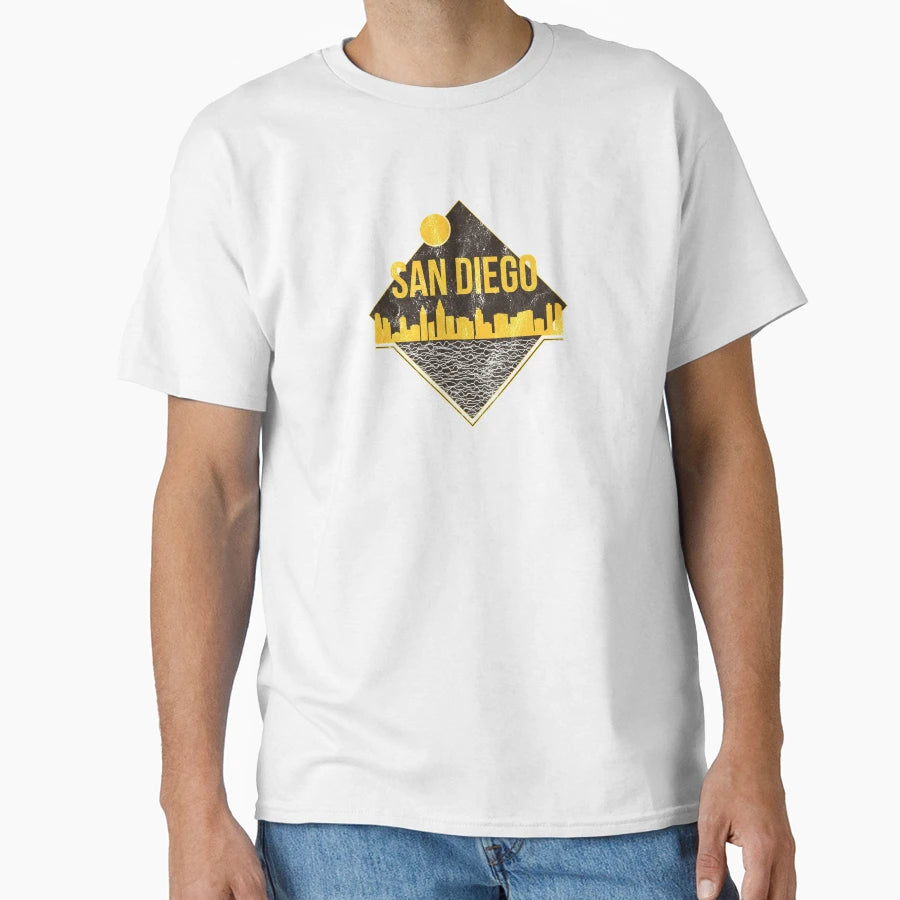 San Diego California Skyline T-Shirt - Casual Everyday Wear for Adults - T-Shirt, Sweatshirt, Hoodie