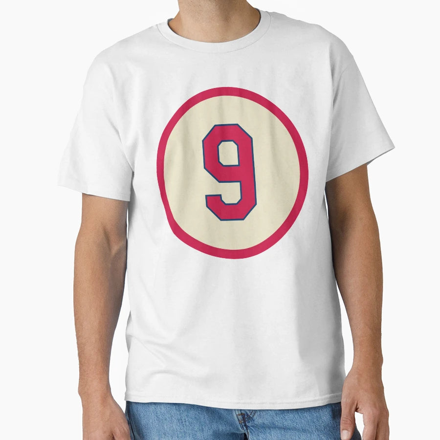 Enos Slaughter 9 Jersey Number T-Shirt - Graphic Print for Adults - T-Shirt, Sweatshirt, Hoodie