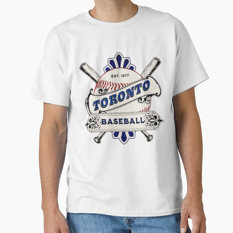 Toronto Baseball T-Shirt - Minimalist Print for Adults - T-Shirt, Sweatshirt, Hoodie