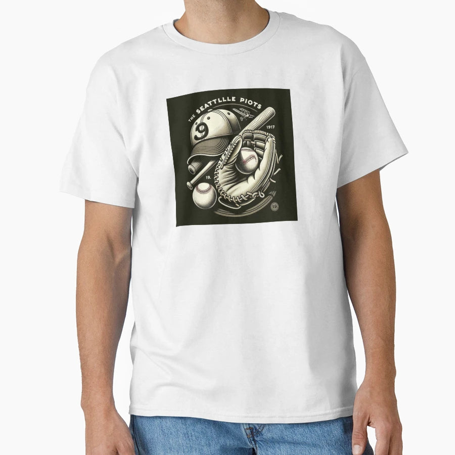 Seattle Pilots Team Sport Dynamic T-Shirt - Unique Graphic for Adults - T-Shirt, Sweatshirt, Hoodie