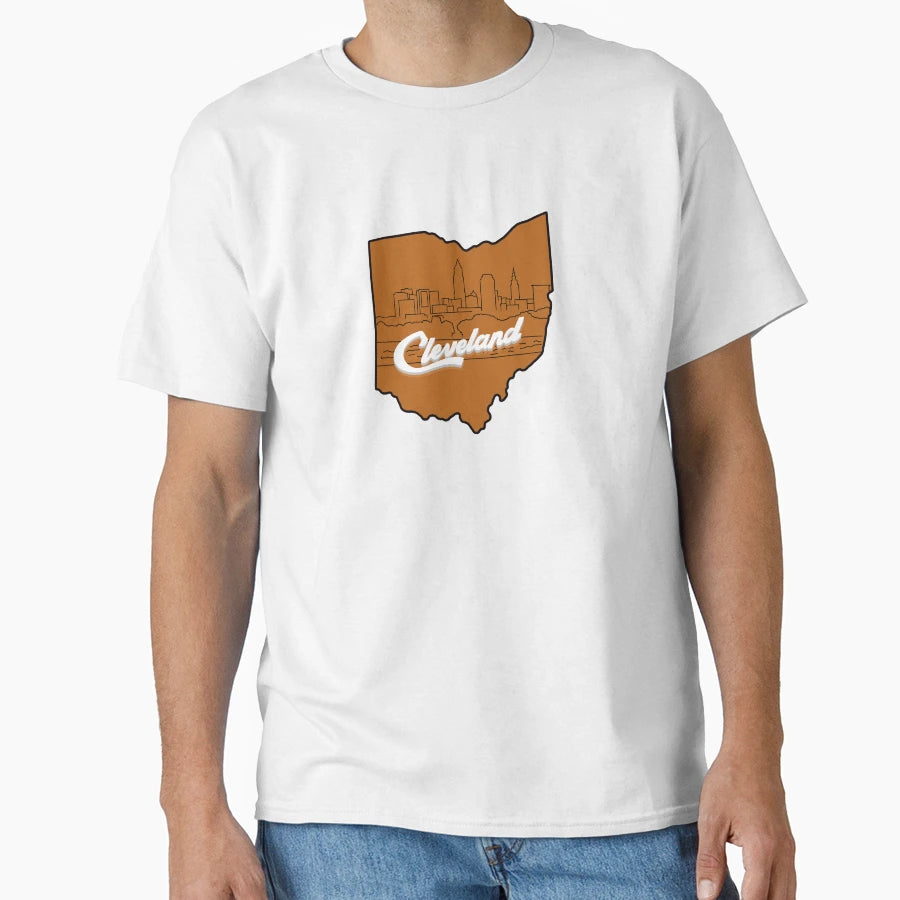 Cleveland Ohio Orange T-Shirt - Streetwear Style Unisex - T-Shirt, Sweatshirt, Hoodie