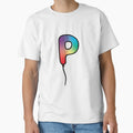 Initial Monogram Balloon Letter P T-Shirt - Novelty Apparel Unisex - T-Shirt, Sweatshirt, Hoodie
