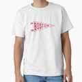 Boston Baseball Pennant T-Shirt - Custom Art Print Men Women - T-Shirt, Sweatshirt, Hoodie