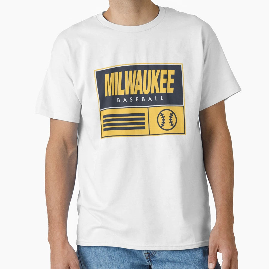 Milwaukee Baseball T-Shirt - Graphic Print for Adults - T-Shirt, Sweatshirt, Hoodie