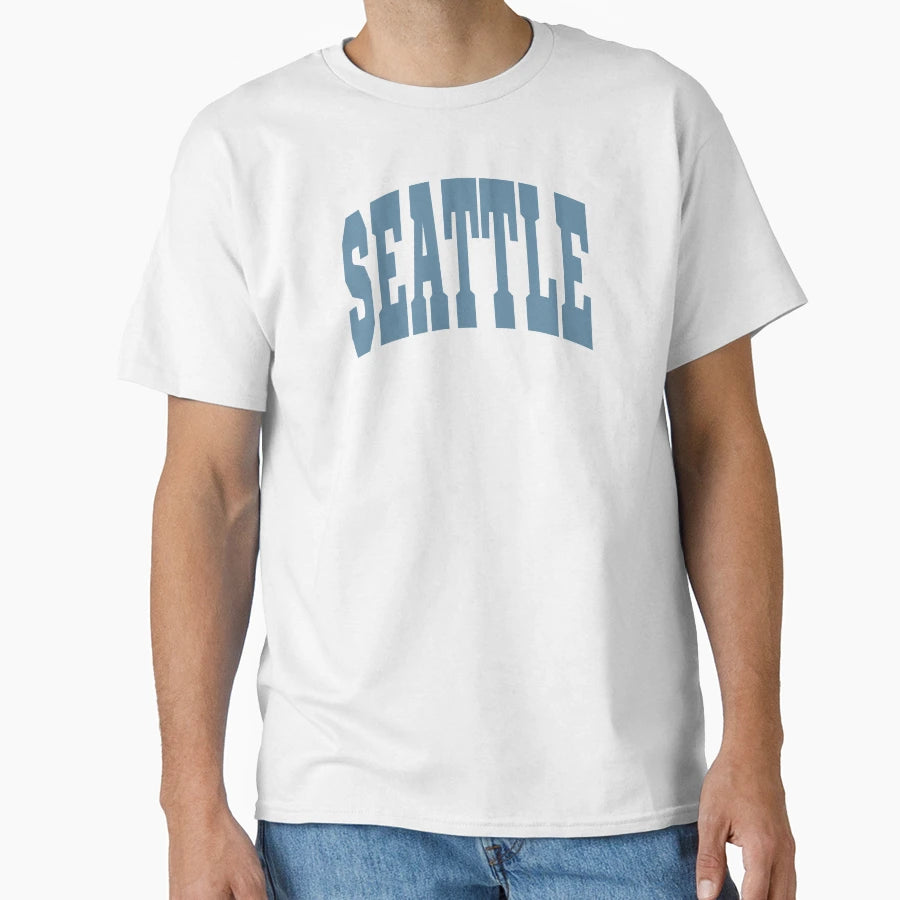 Seattle Varsity Lettering T-Shirt - Graphic Print Men Women - T-Shirt, Sweatshirt, Hoodie