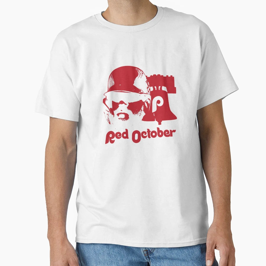 Red October Philadelphia Playoffs T-Shirt - Minimalist Print for Adults - T-Shirt, Sweatshirt, Hoodie