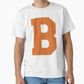 Alphabet Orange B Sports Letter B T-Shirt - Custom Art Print Men Women - T-Shirt, Sweatshirt, Hoodie