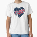 I Love Atlanta Georgia Baseball Heart T-Shirt - Graphic Print for Adults - T-Shirt, Sweatshirt, Hoodie