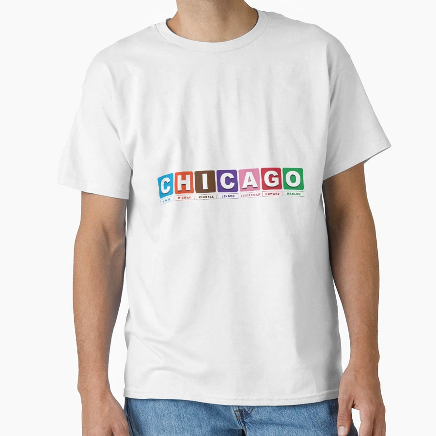 Chicago Trains T-Shirt - Aesthetic Graphic Men Women - T-Shirt, Sweatshirt, Hoodie