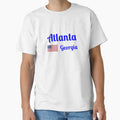 Atlanta Georgia Stylish Prints T-Shirt - Trendy Graphic for Adults - T-Shirt, Sweatshirt, Hoodie