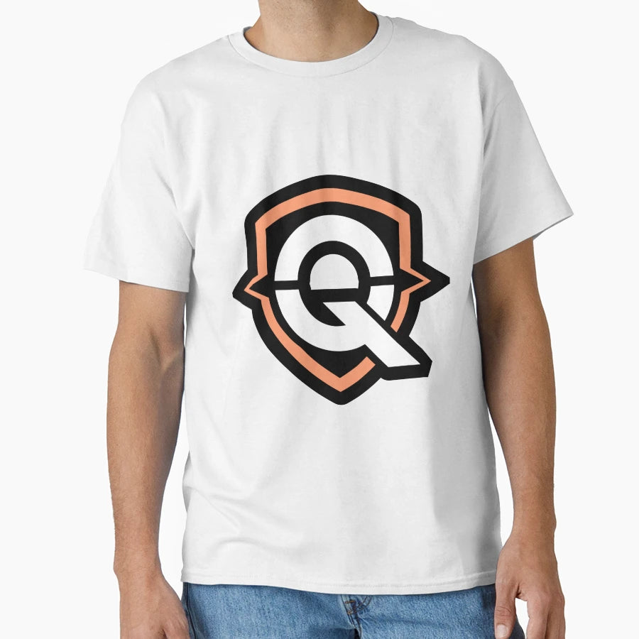 Copy Illustration Letter Q Esports Shield T-Shirt - Trendy Graphic Unisex - T-Shirt, Sweatshirt, Hoodie