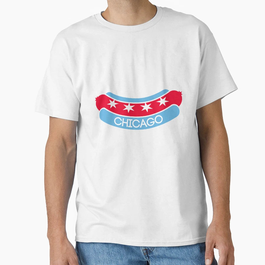 Chicago Hot Dog T-Shirt - Aesthetic Graphic for Adults - T-Shirt, Sweatshirt, Hoodie