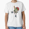 Baseball Player Frog Hitting Home T-Shirt - Casual Everyday Wear Men Women - T-Shirt, Sweatshirt, Hoodie