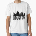 Houston Skyline T-Shirt - Custom Art Print Unisex - T-Shirt, Sweatshirt, Hoodie